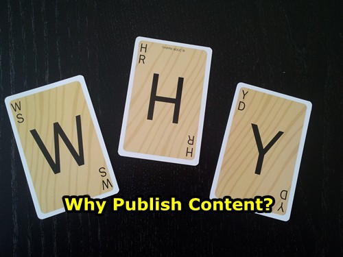 Why publish content