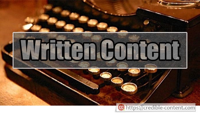 Benefits of written content