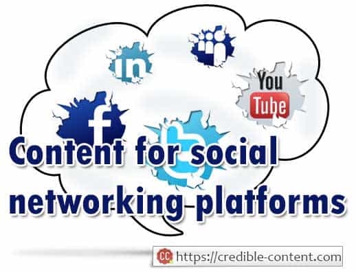 Social networking content marketing