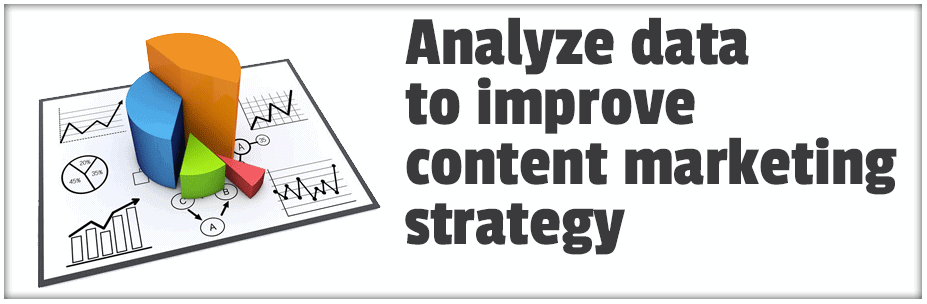 Analyze data to improve content marketing strategy
