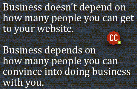 Business depends on how many people you can convince into doing business with you through content writing