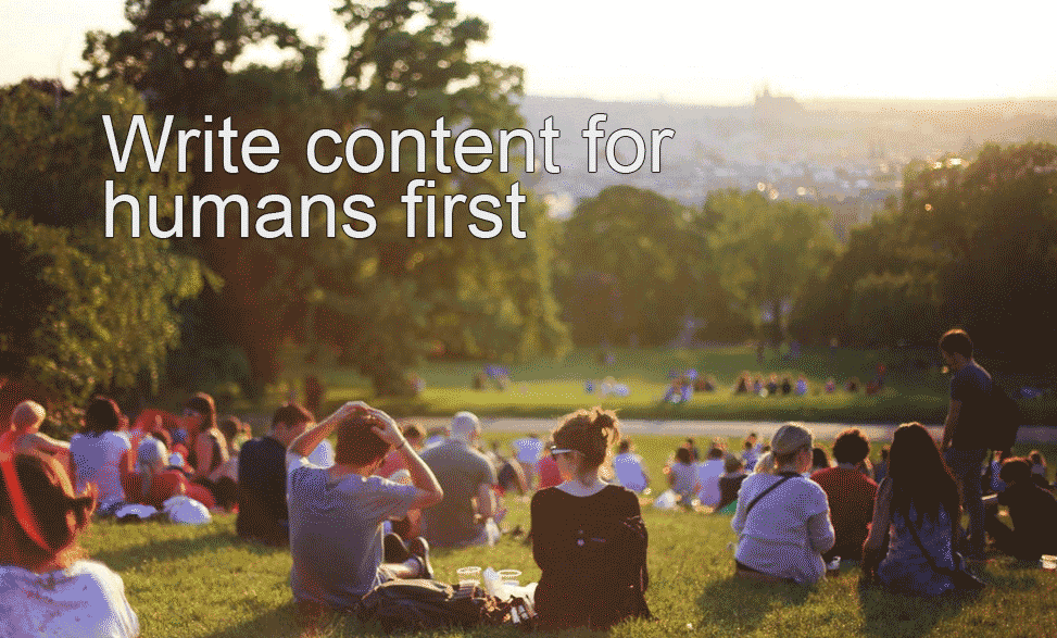 Write content for humans first