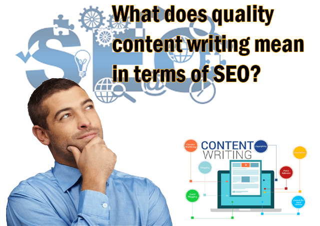 What does quality content writing mean in terms of SEO?