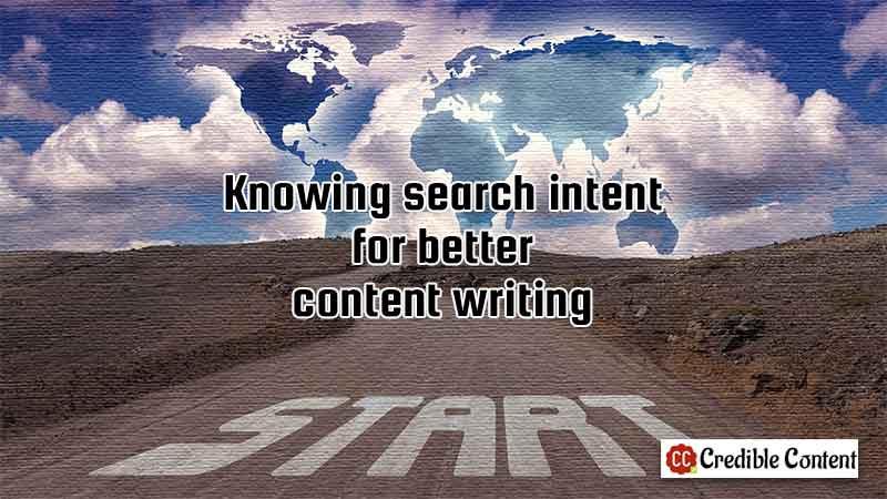 Knowing searcher intent for better content writing