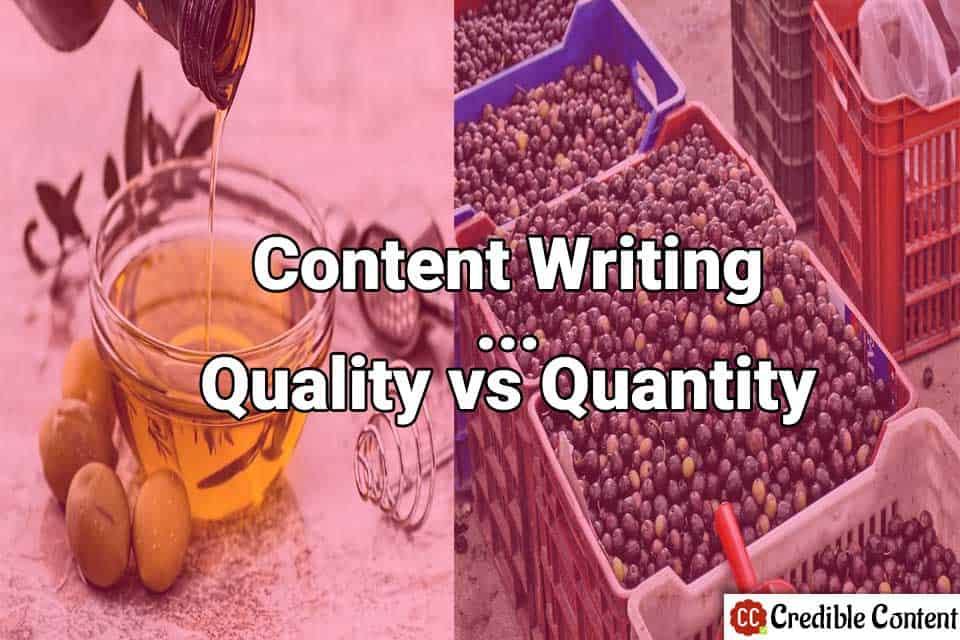 Content writing-quality versus quantity