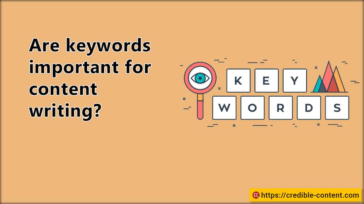 Are keywords important for content writing