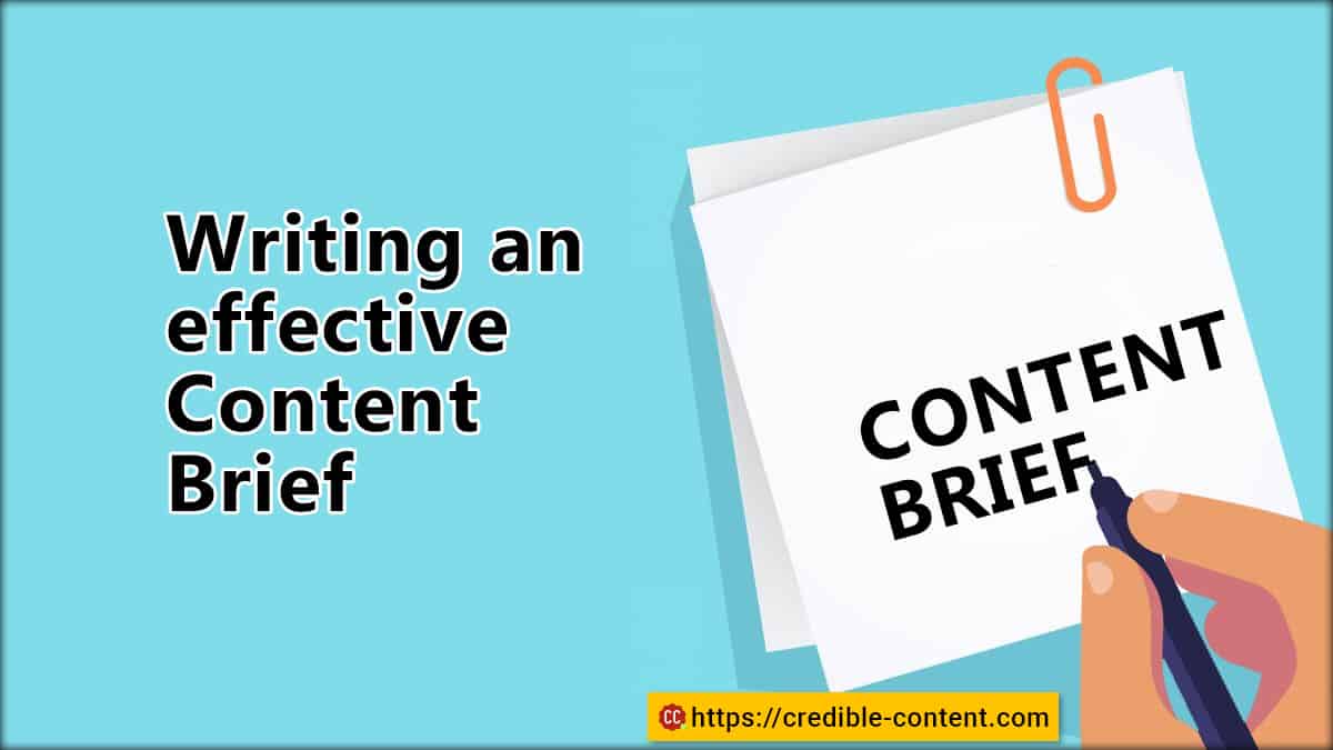 Writing an effective content brief