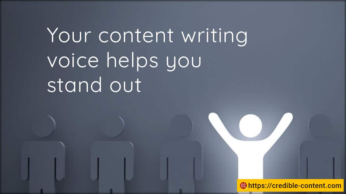 Your content writing voice helps your business stand out