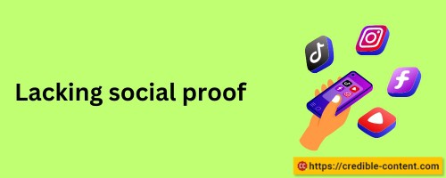 Lacking social proof