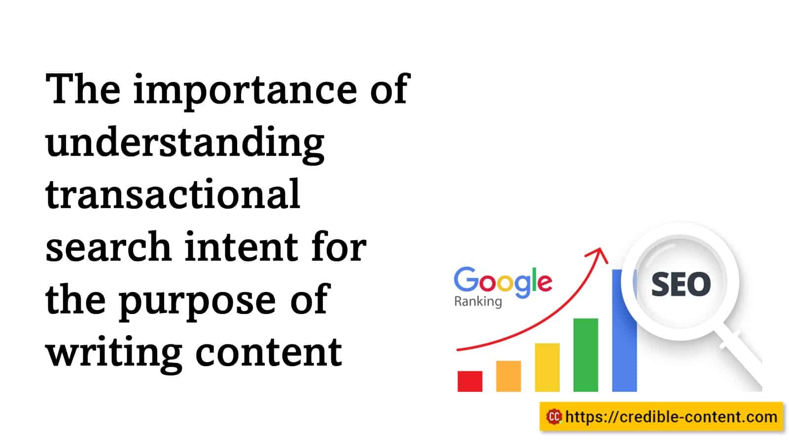 The importance of understanding transactional search intent for the purpose of writing content