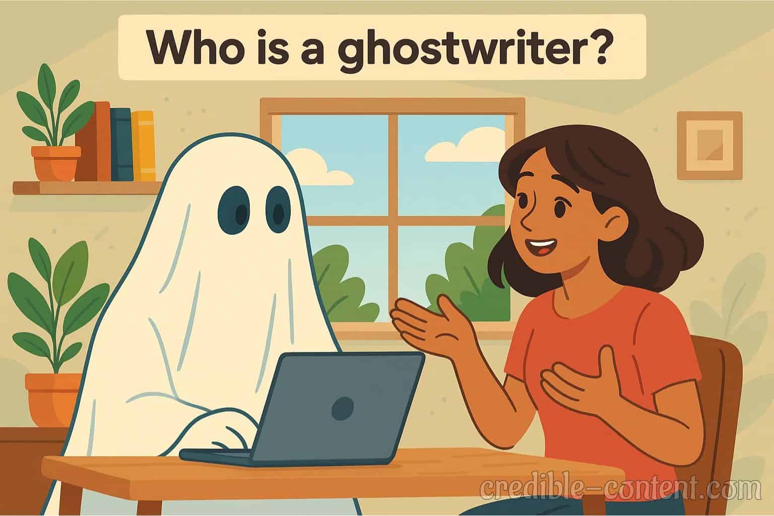 Who is a ghostwriter
