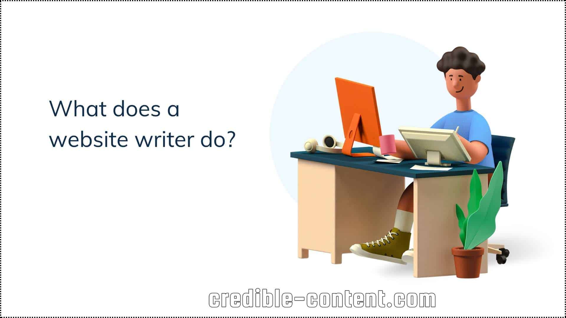 What does a website writer do