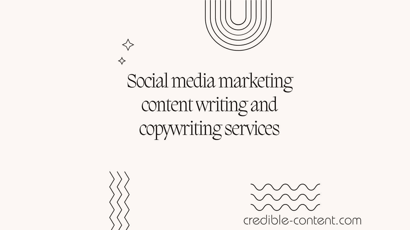 Social media marketing content writing and copywriting services