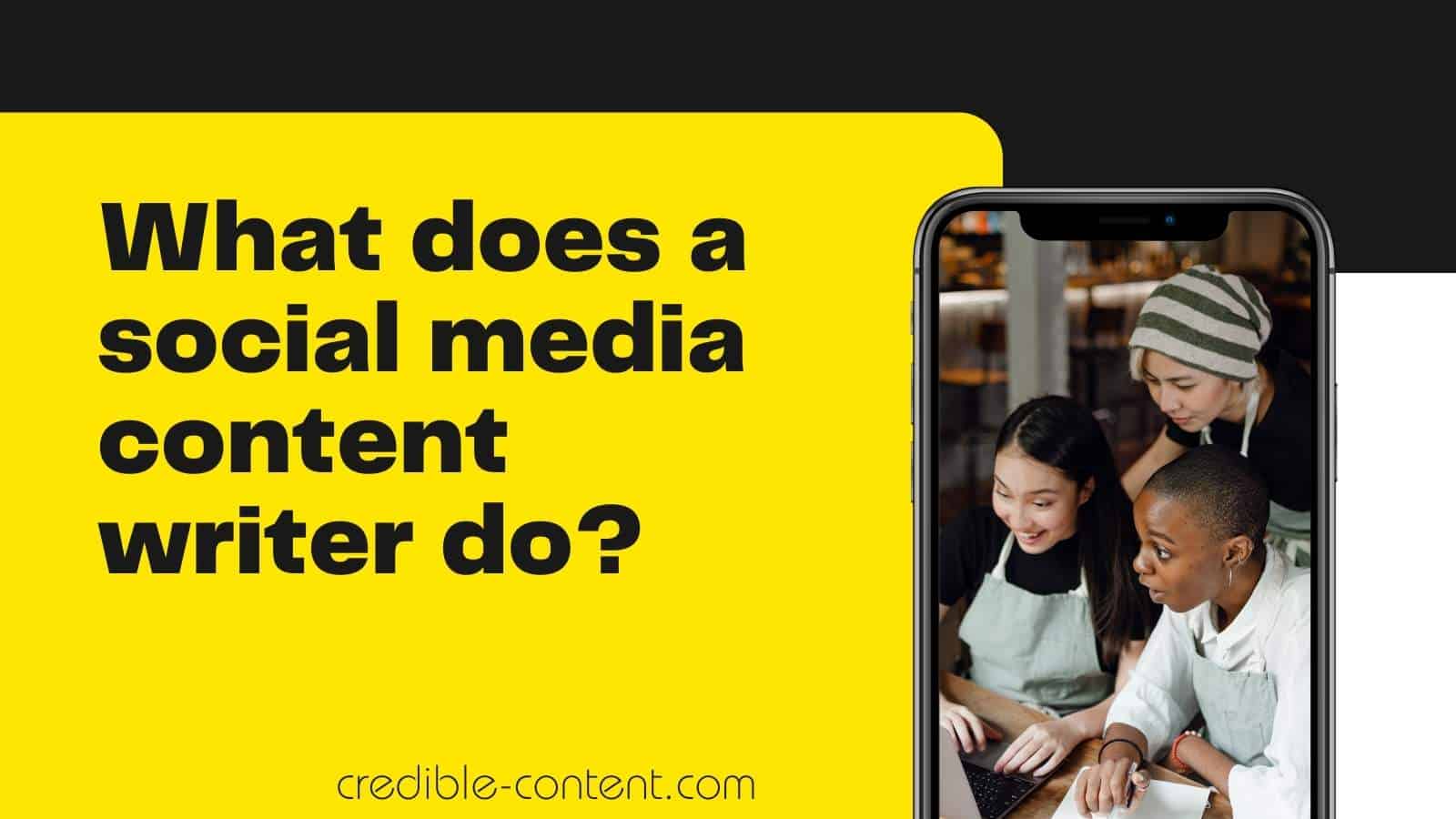 What does a social media content writer do