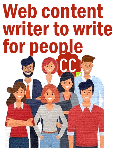 Web content writer to write for people