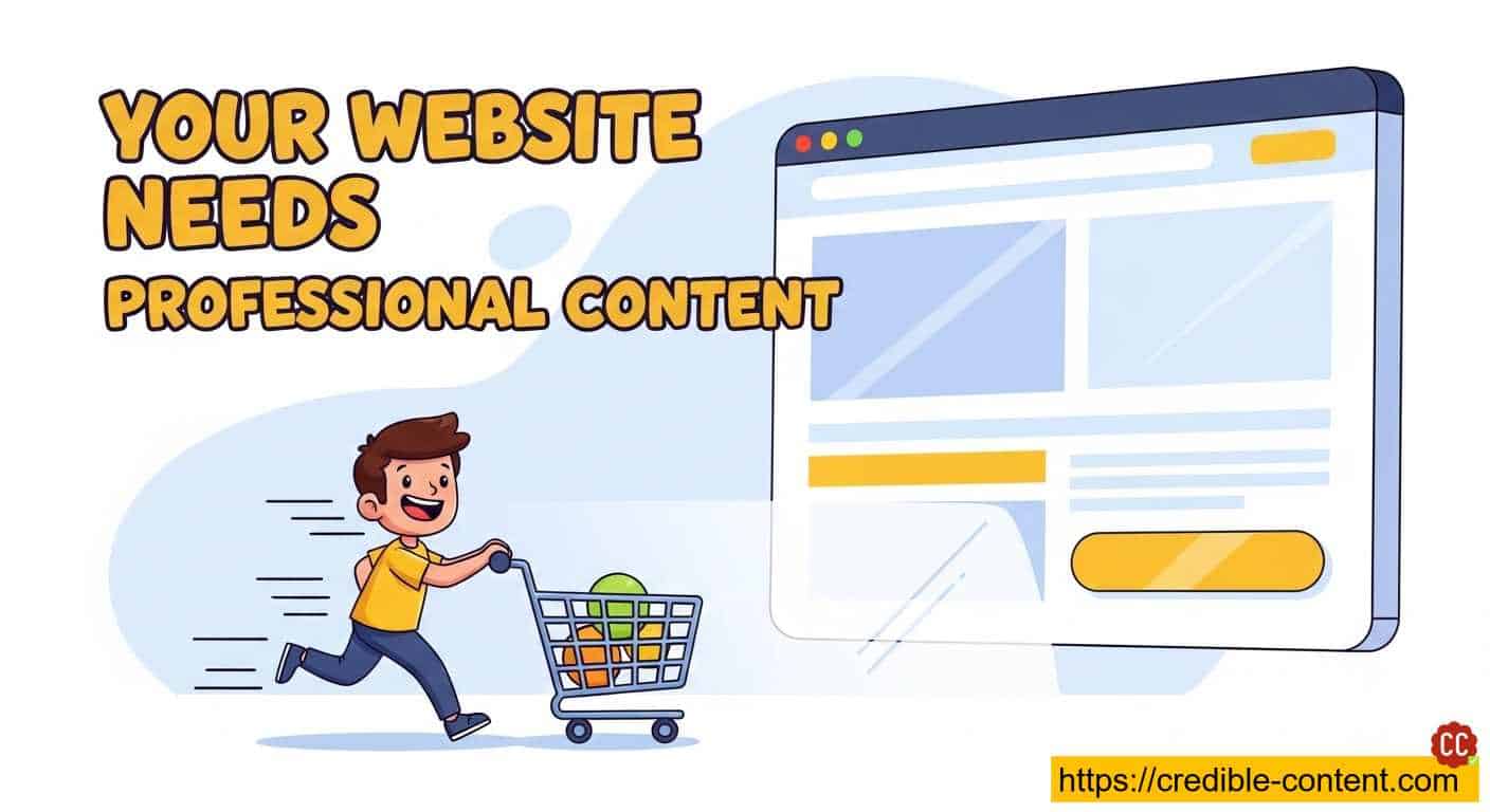 Your website needs professional content