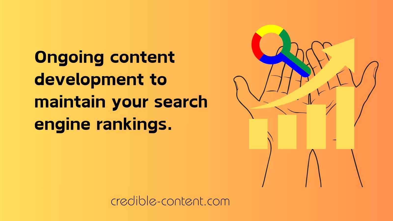 Ongoing content development to maintain your search engine rankings