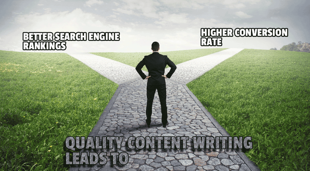 Quality content writing services lead to better search engine rankings and higher conversion rate