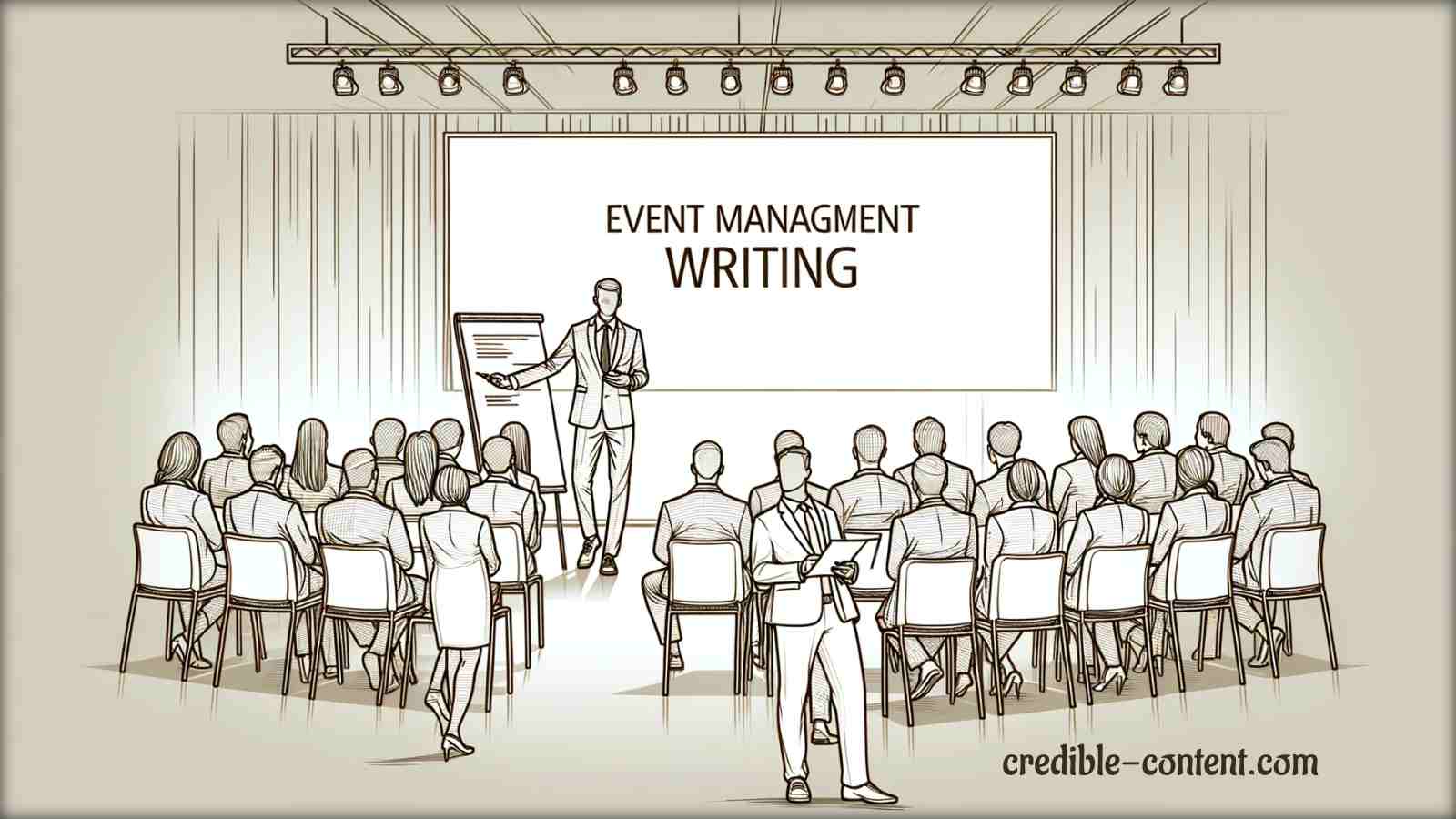 Content writing service for event management