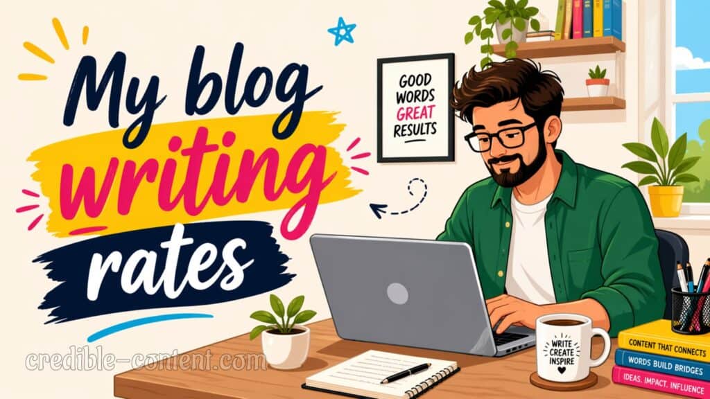 My blog writing rates