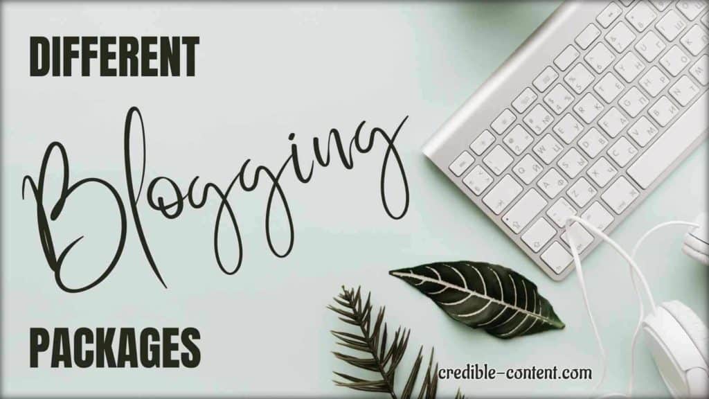 Different blogging packages