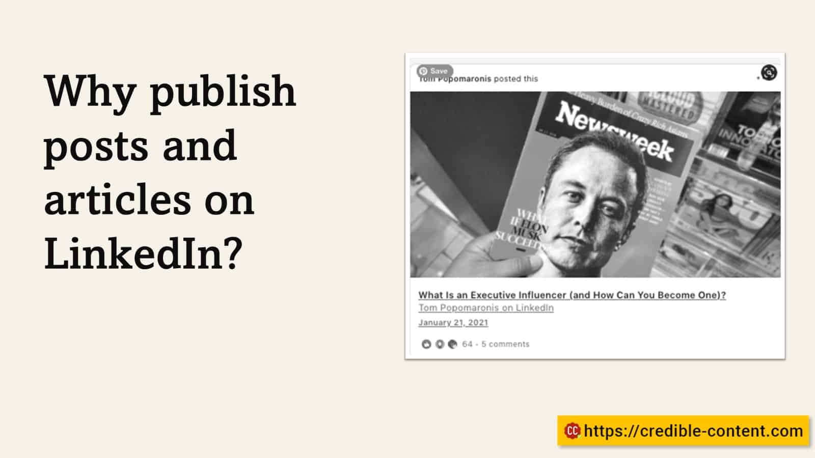 Why publish posts and articles on LinkedIn