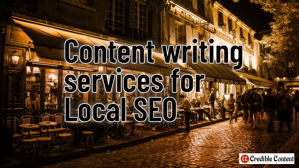 Content writing services for local SEO