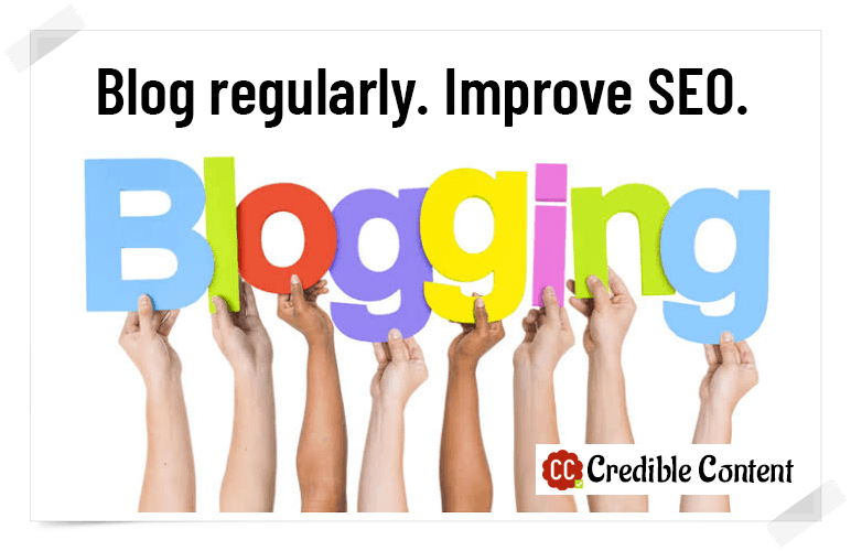 Improve SEO by blogging regularly