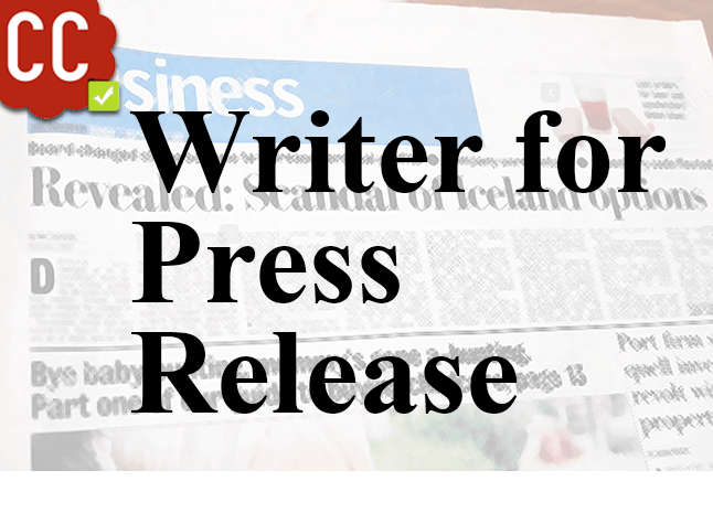 Writer for press release