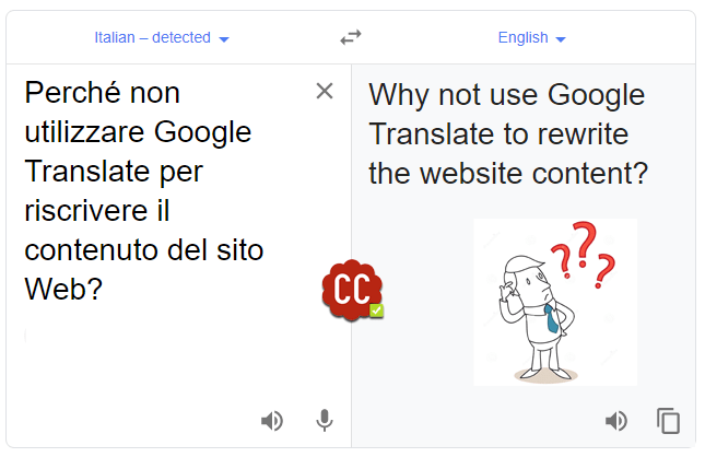 Why not use Google Translate to rewrite the website content