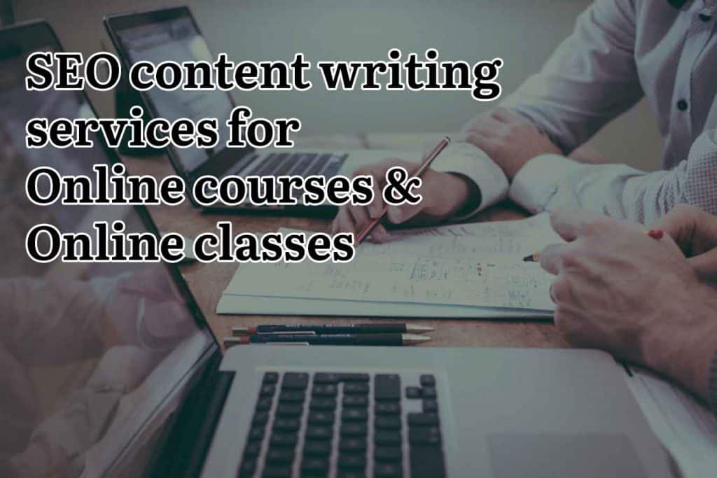 SEO content writing services for online courses and classes