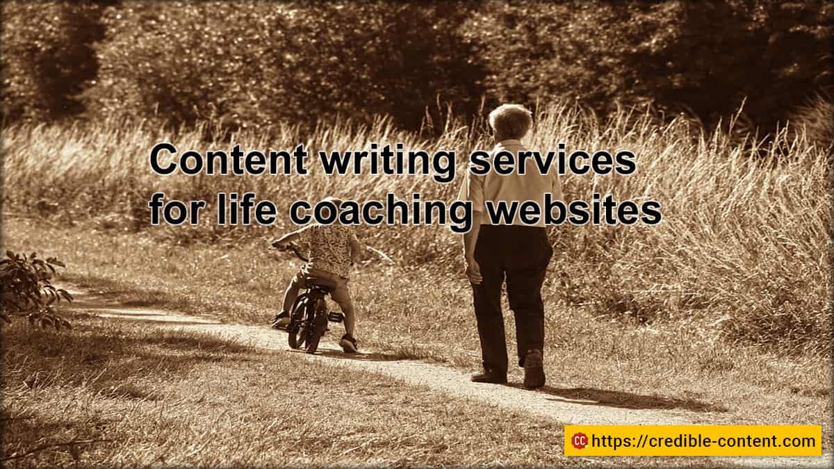 Content writer for life coaching websites