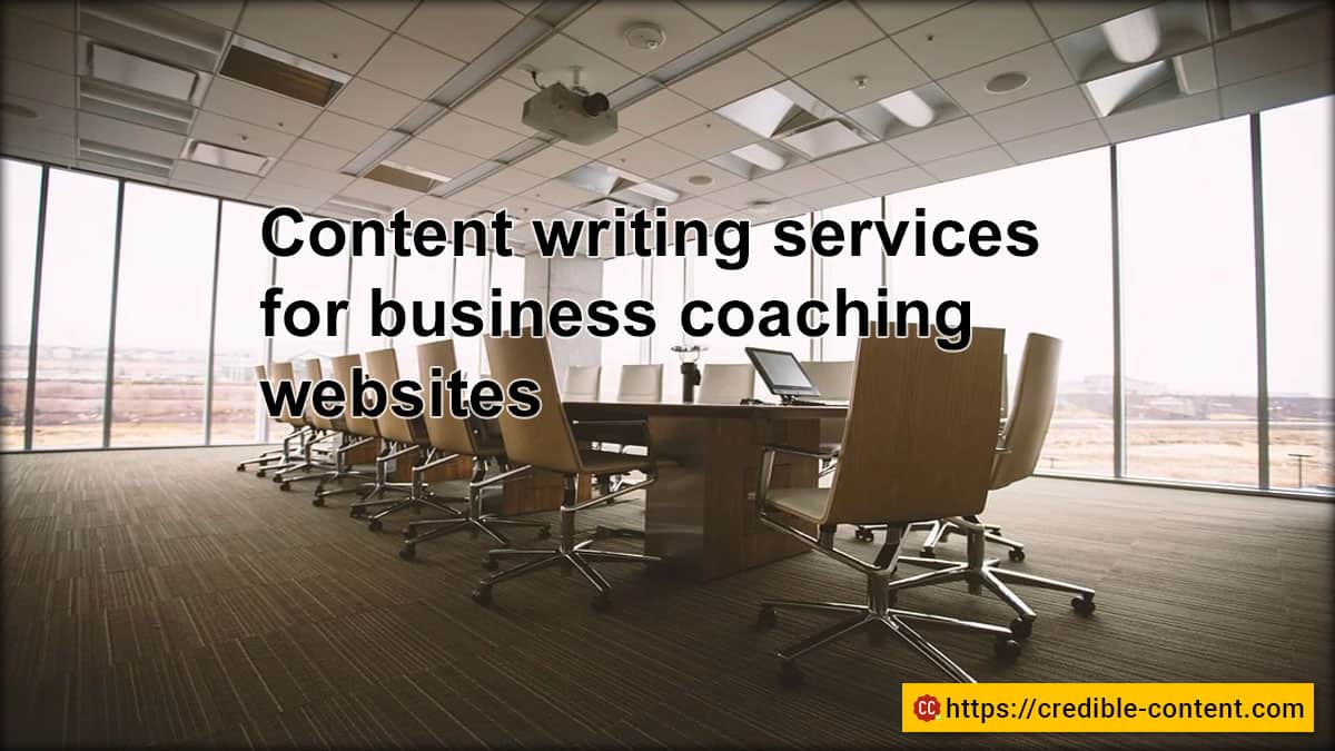Content writing services for business coaching websites