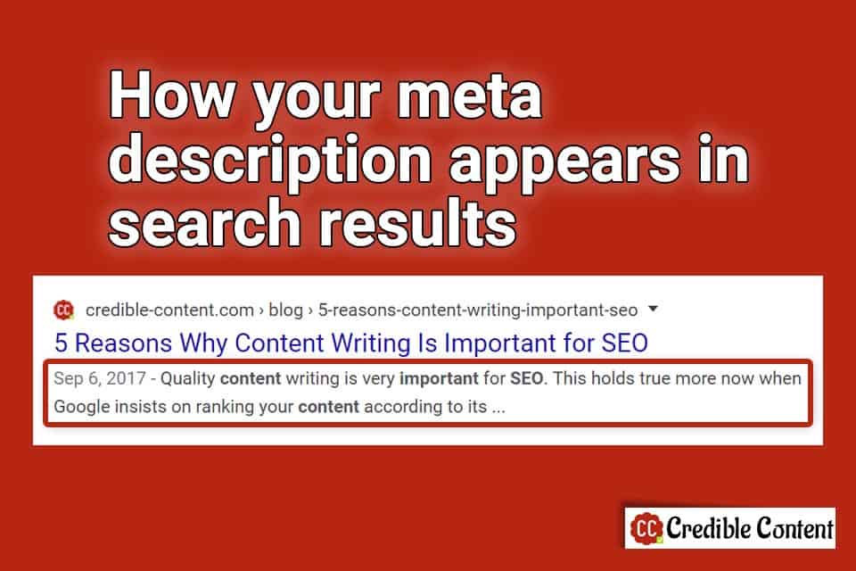 How your meta description appears in search results